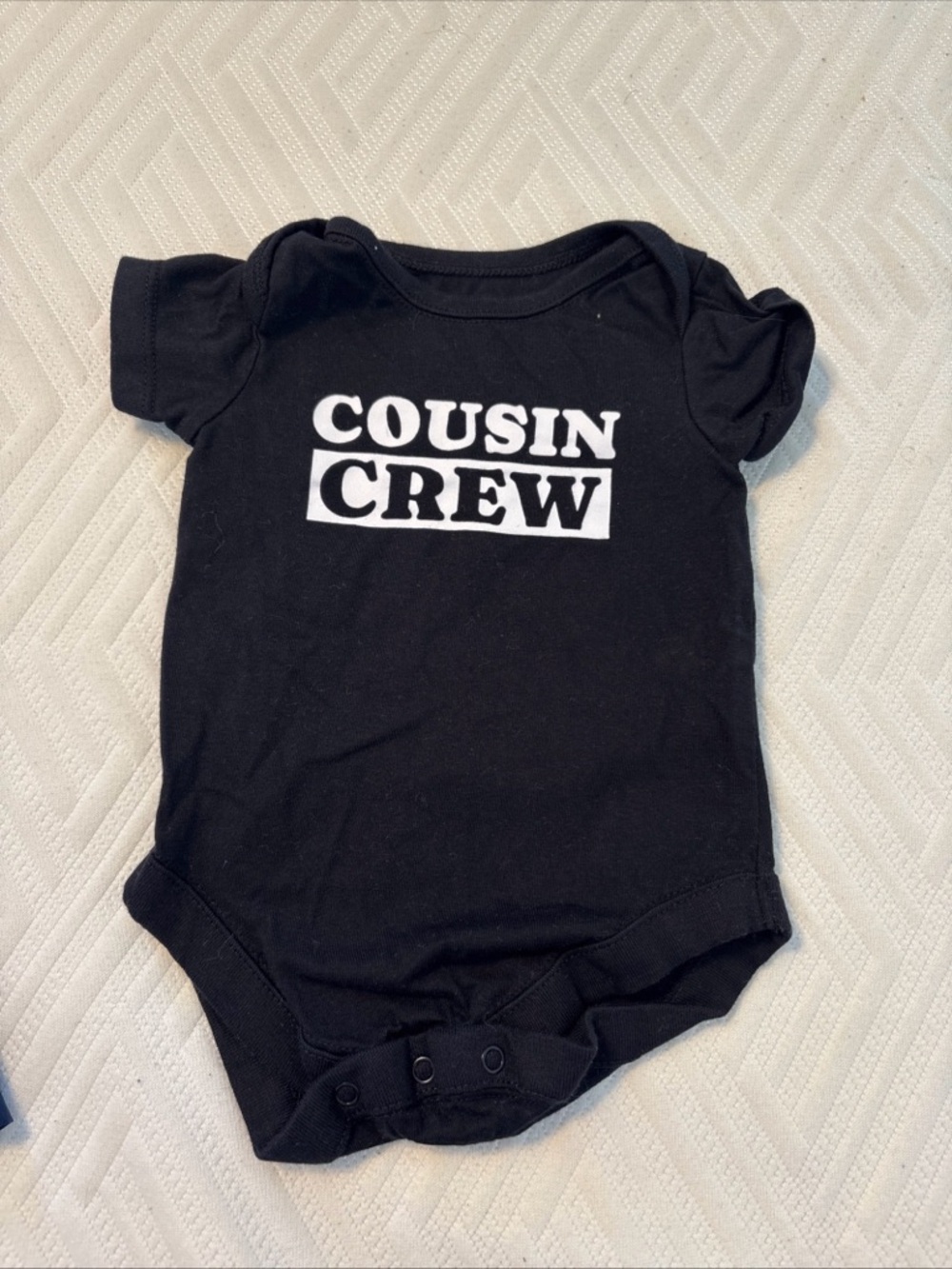 The Children's Place Black 'Cousin Crew' Baby One-Piece Bodysuit
0-3 months
